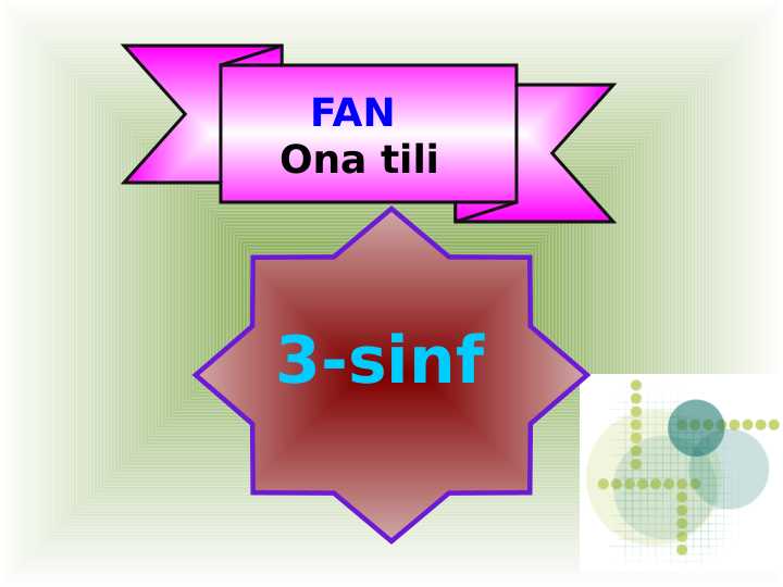 BO’LISHLI VA BO’LISHSIZ FE’LLAR