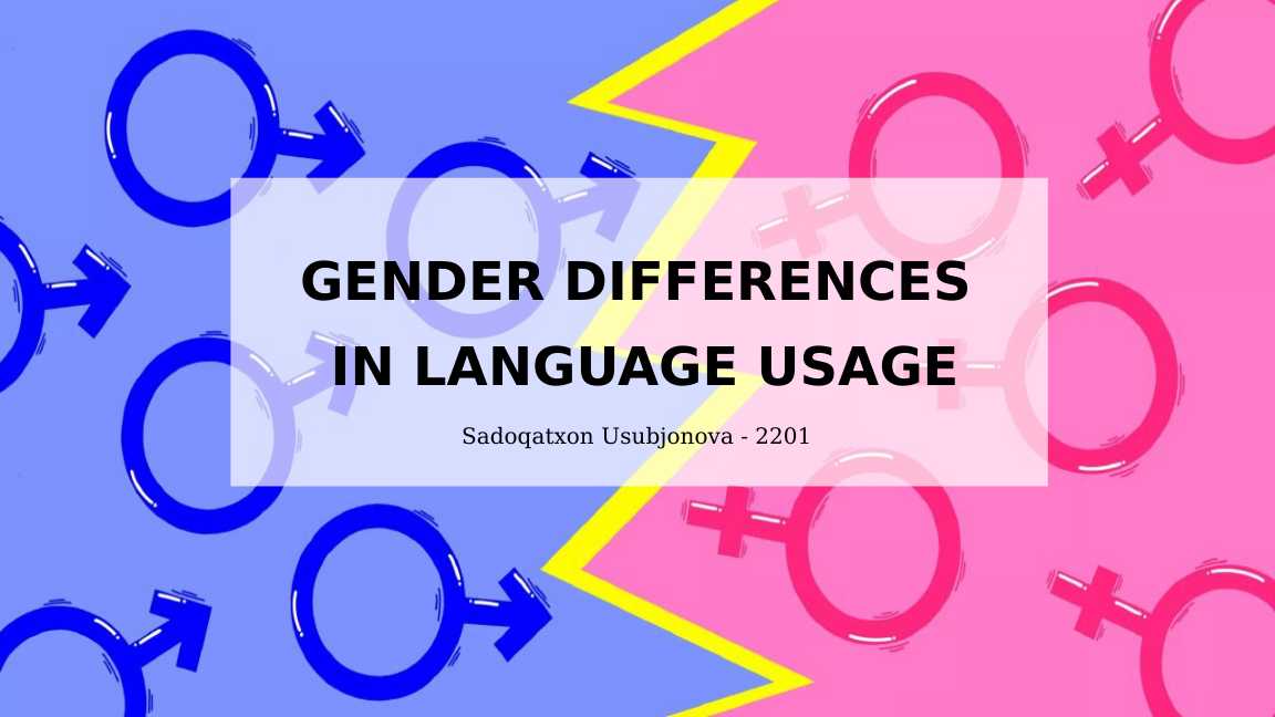cognitive semantics final: gender differences in language usage