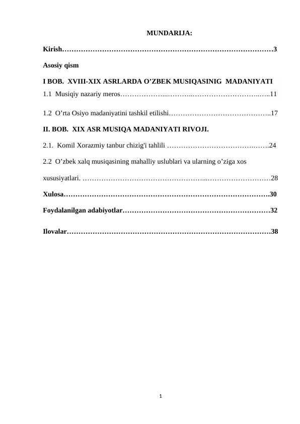 XVIII XIX  asrda musiqiy madaniy hayot