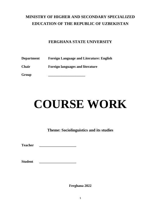 Sociolinguistics and its studies