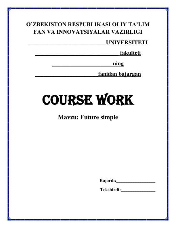 Future simple