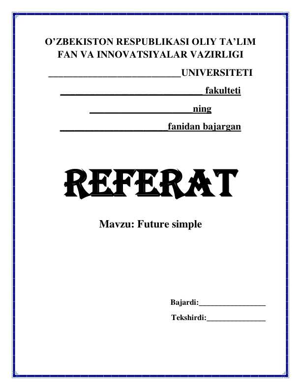 Future simple