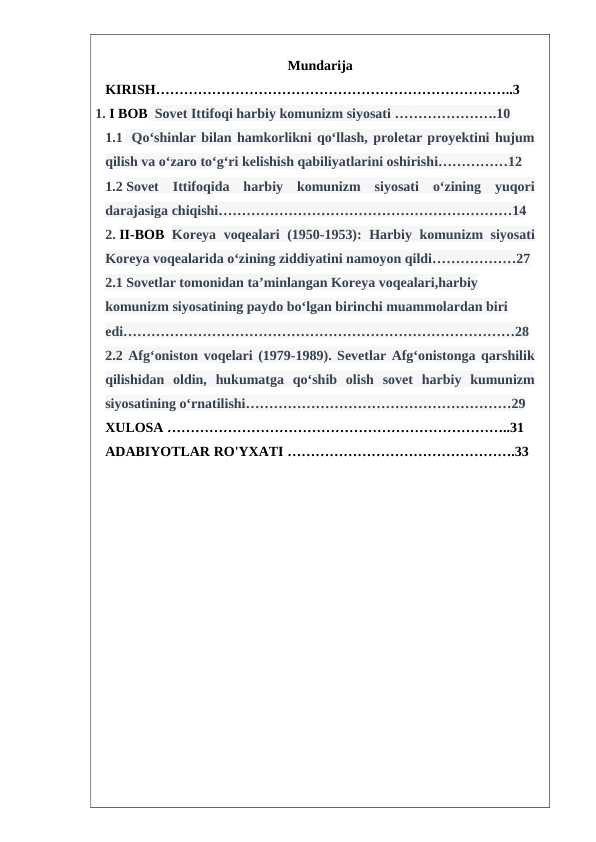 Mavzu: “Harbiy kommunizm siyosati”ning tarixshunoslik masalalari