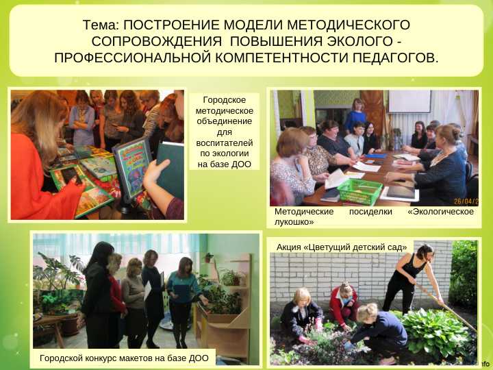 ПОСТРОЕНИЕ МОДЕЛИ МЕТОДИЧЕСКОГО СОПРОВОЖДЕНИЯ  ПОВЫШЕНИЯ ЭКОЛОГО - ПРОФЕССИОНАЛЬНОЙ КОМПЕТЕНТНОСТИ ПЕДАГОГОВ
