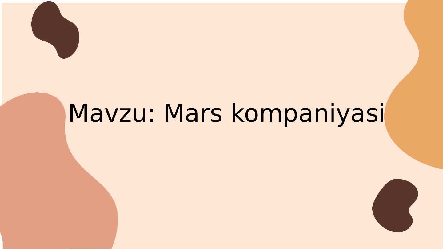 Mars kompaniyasi