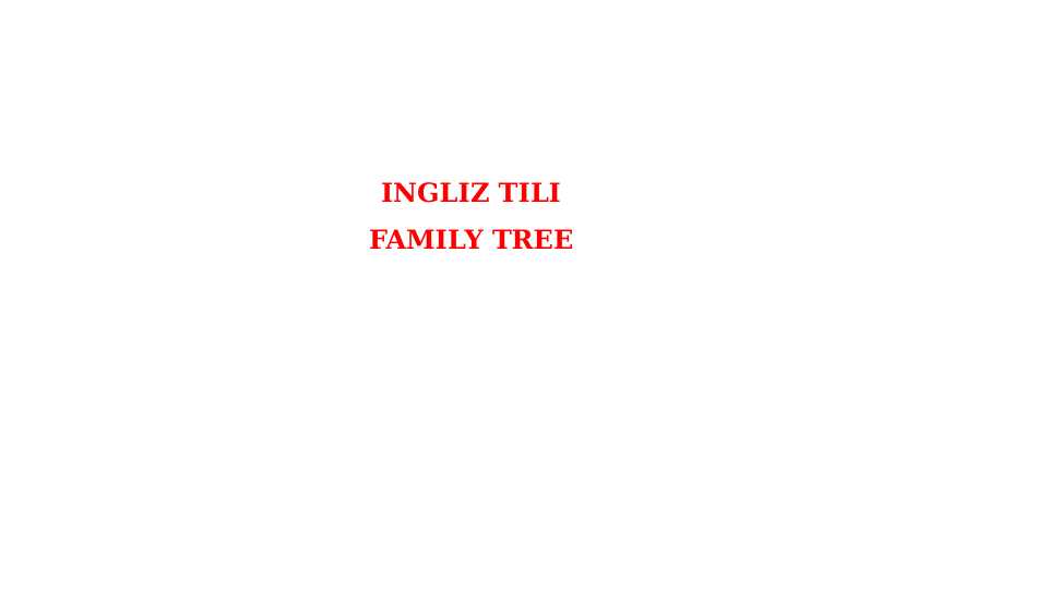 Family tree