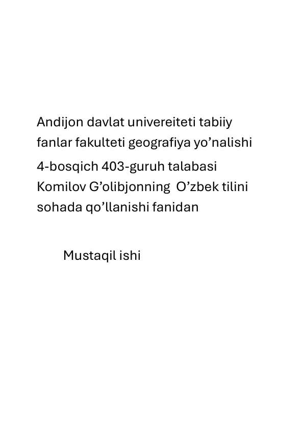 Kurs ishi