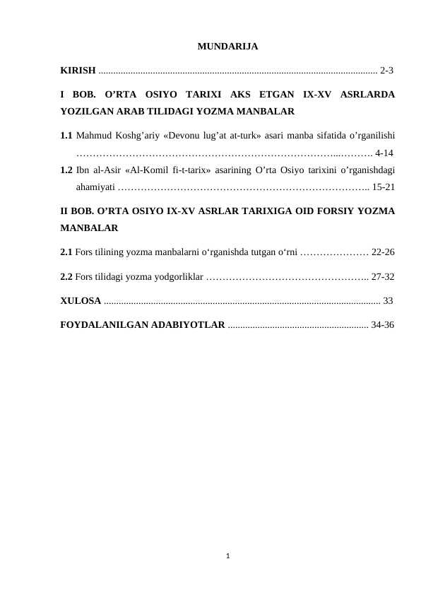 O'rta_Osiyoning_IX_XV_asrlar_tarixiga_oid_yozma_manbalar_kurs_ishi