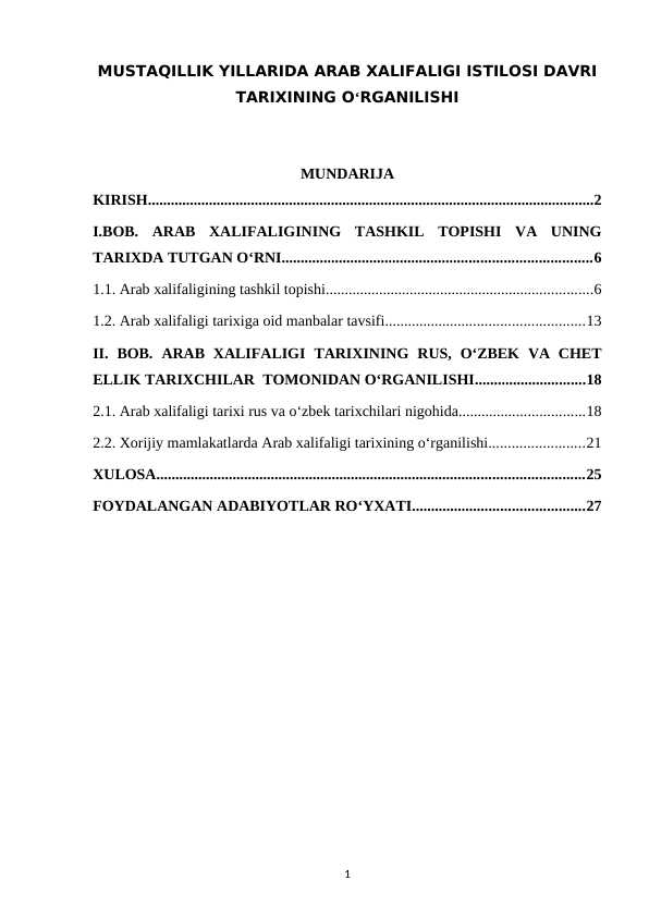 MUSTAQILLIK_YILLARIDA_ARAB_XALIFALIGI_ISTILOSI_DAVRI_TARIXINING