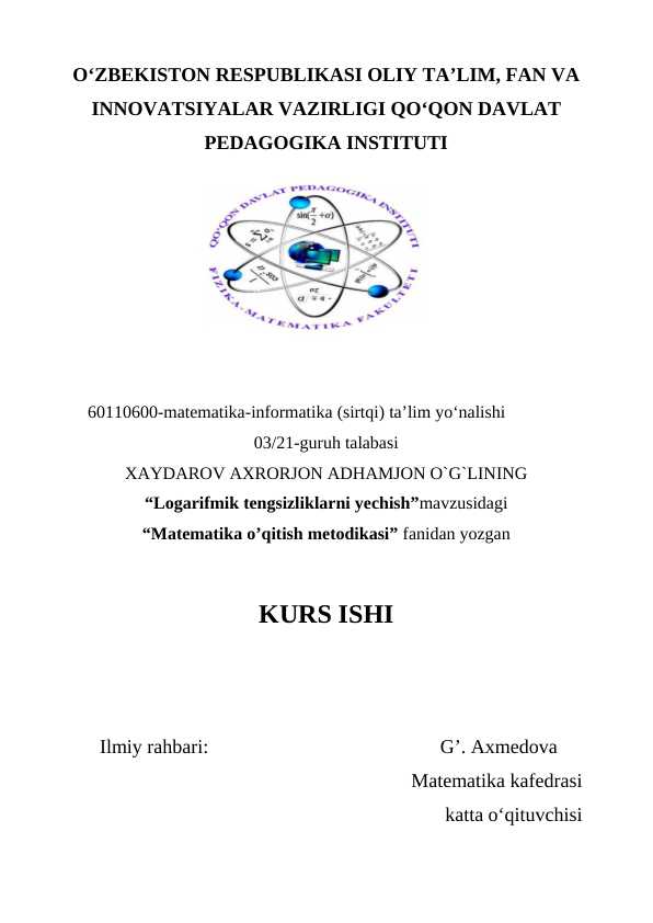 Kurs ishi