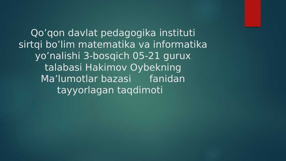 Taqdimot