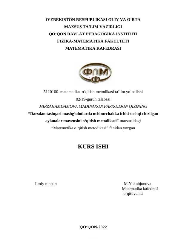 Kurs ishi