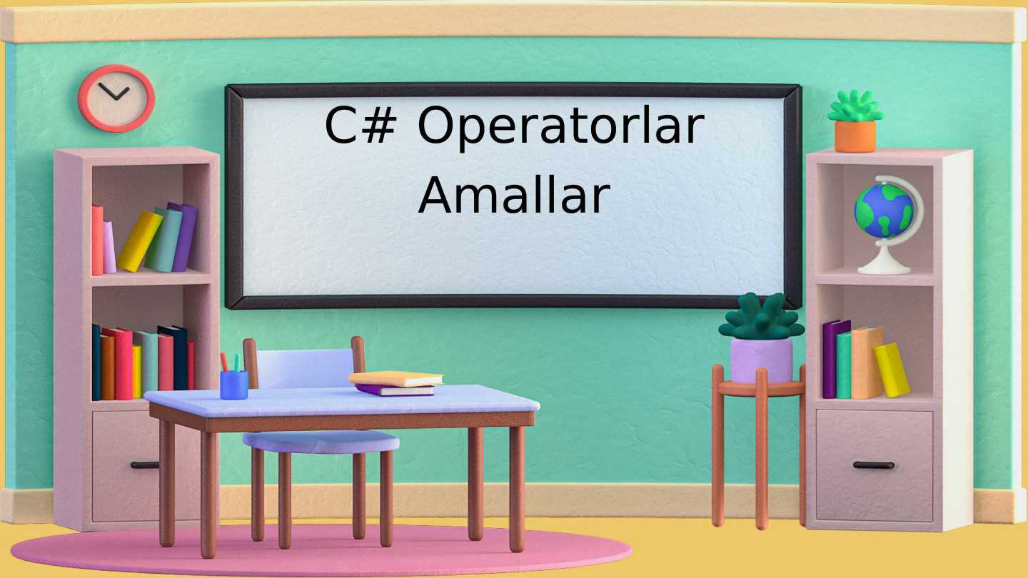 C# dasturlash tilida operatorlar