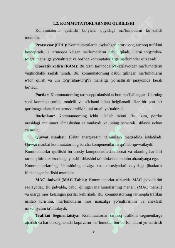 Kommutatorlarning qurilishi va ishlashining o‘ziga xos xususiyatlari
