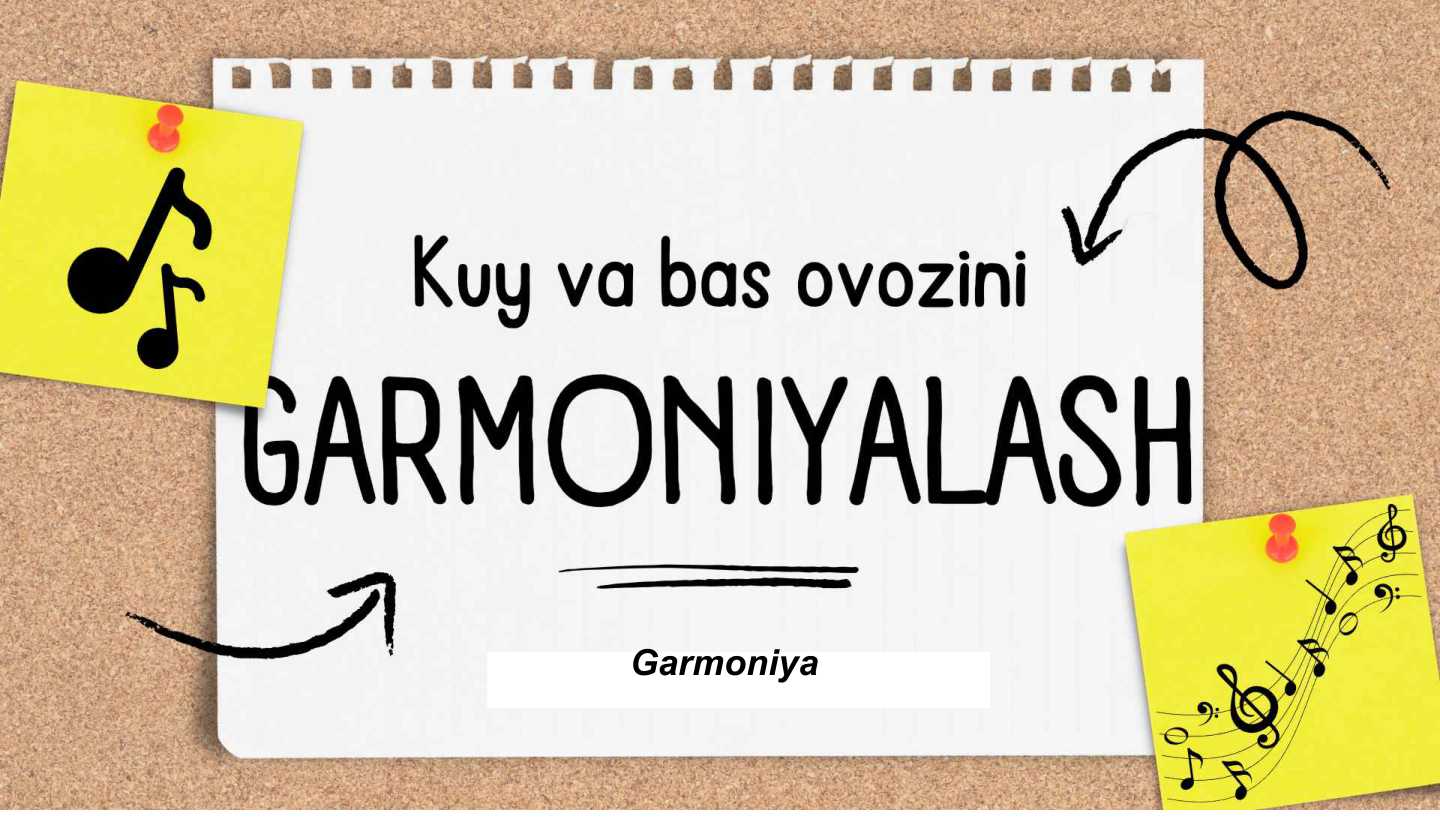 Kuy va bas ovozini garmoniyalash