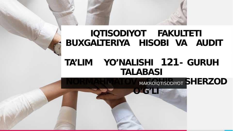 Davlat byudjet tarkibi va uni takomillashtirish..