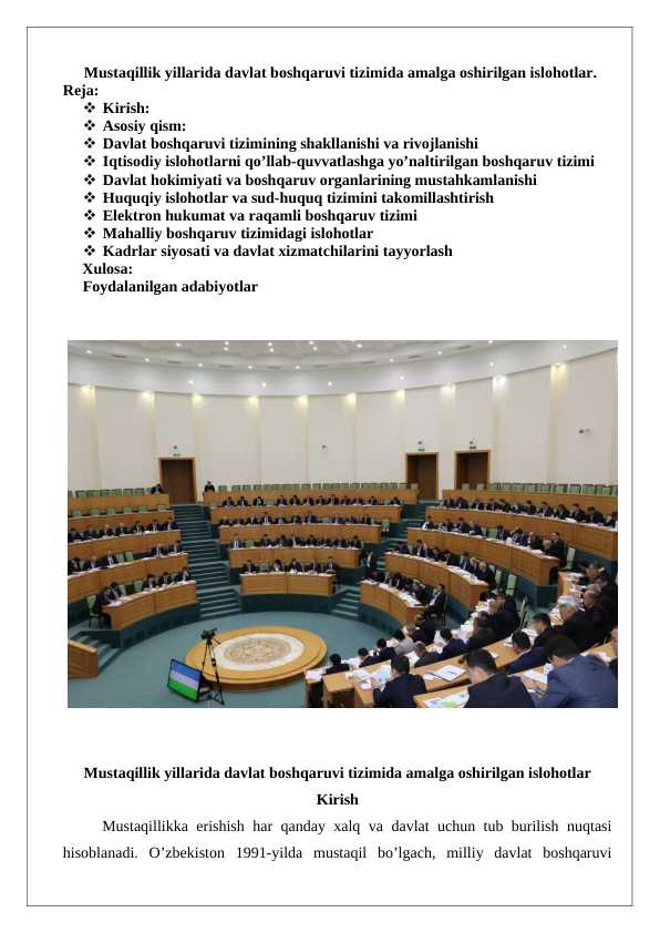 Mustaqillik_yillarida_davlat_boshqaruvi_tizimida_amalga_oshirilgan