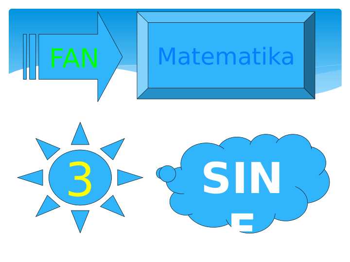 Matematika 3- SINF O’tilgan mavzularni mustahkamlash