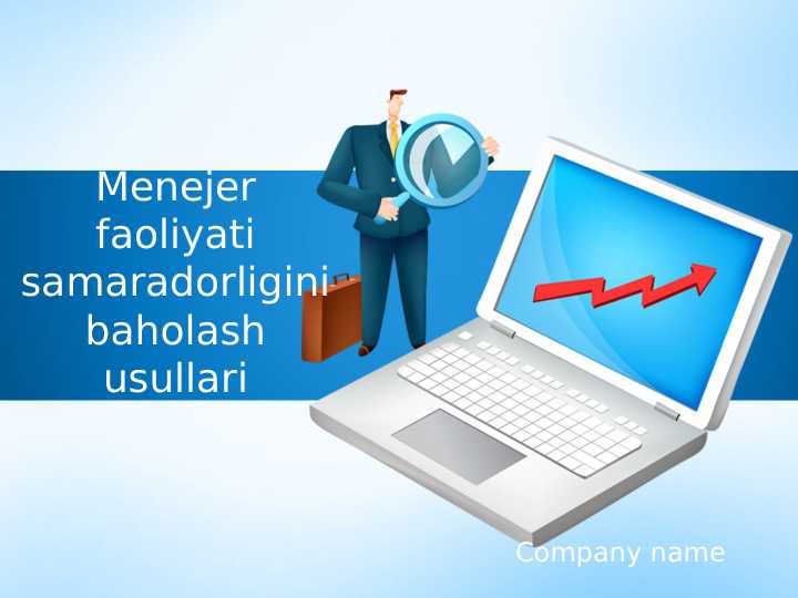 Menejer faoliyati samaradorligini baholash usullari