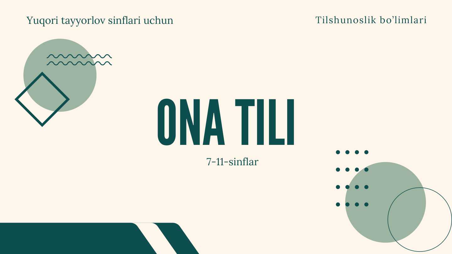 Tilshunoslik bo'limlari