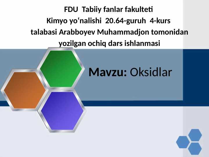 Oksidlar
