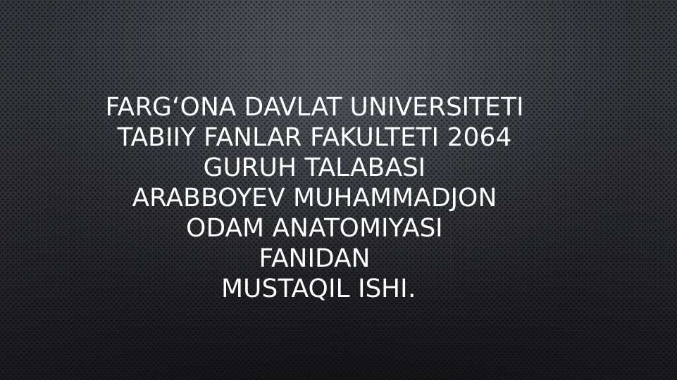 Suyaklar sistemasi, yurak, muskullar, qon tomir sitsemalaring tuzilishi