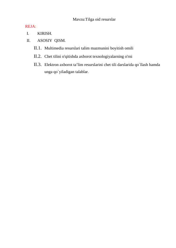 Tilga oid resurslar