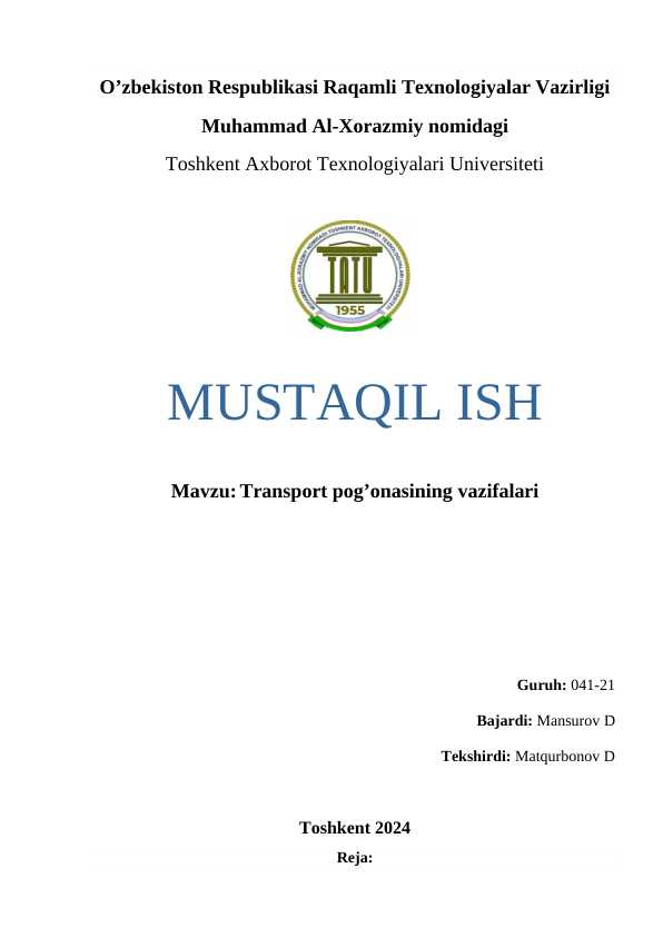 Transport pog’onasining vazifalari.docx