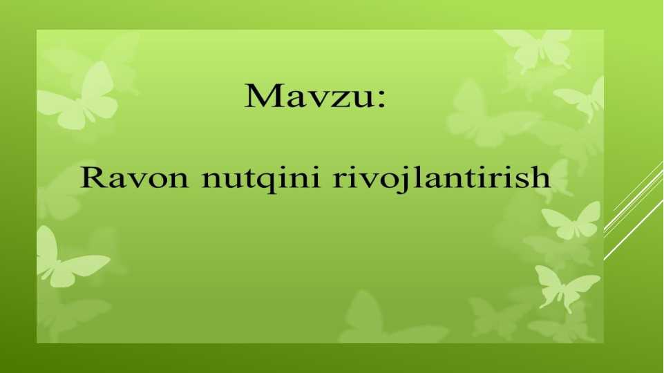BOSHLANG‘ICH SINF O‘QUVCHILARIN INUTQINI O‘STIRISHGA OID MASHQ TURLARINI ISHLAB CHIQISH
