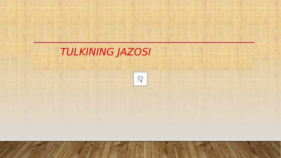 Tulkining jazosi