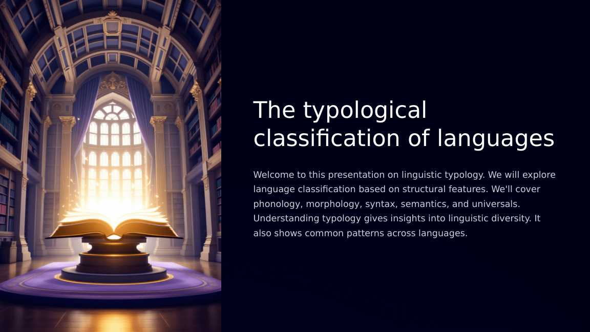 The typological classification of languages
