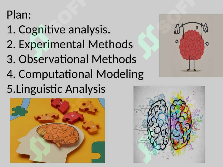 Methods of cognitive analysis