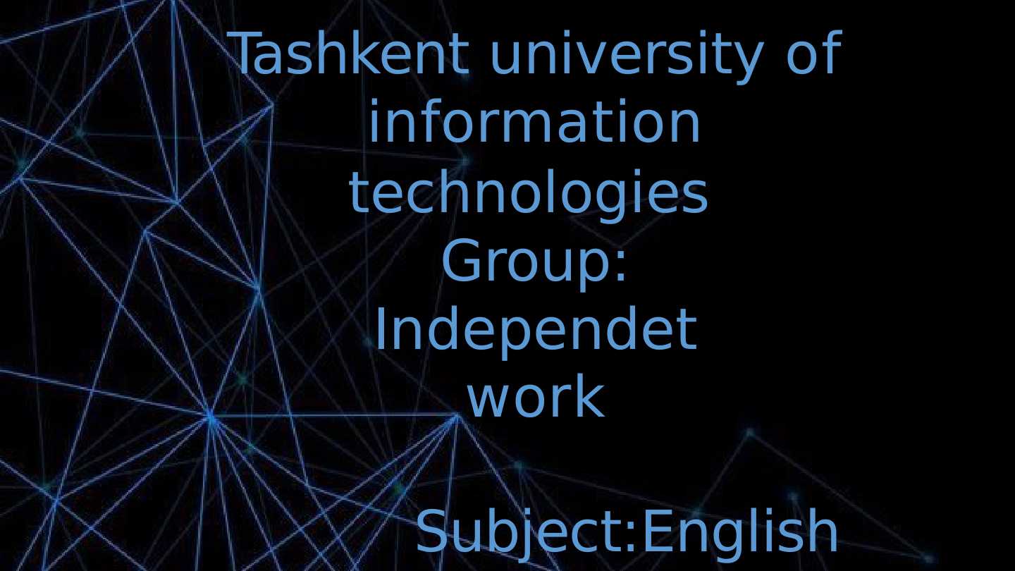 Ingliz tilidan mustaqil ish Jobs in IT mavzusida prezentatsiya
