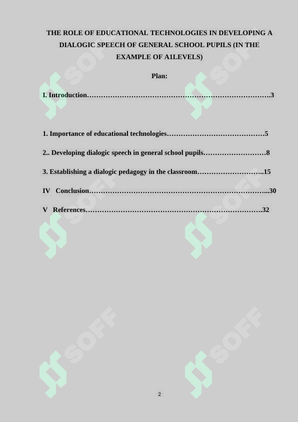 THE ROLE OF EDUCATIONAL TECHNOLOGIES IN DEVELOPING A DIALOGIC SPEECH OF ...