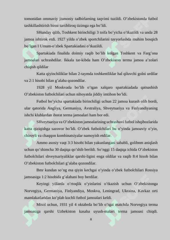 Futbol o’yin texnikasi. O’yinda harakatlanish, maydon o’lchamlari, to’pga zarba berish usullari