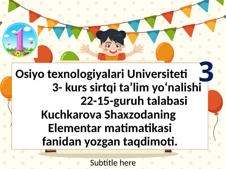 Turli yosh guruxlarida bolalarni sanashga o`rgatish vazifalari. Kuchkarova Shaxzoda