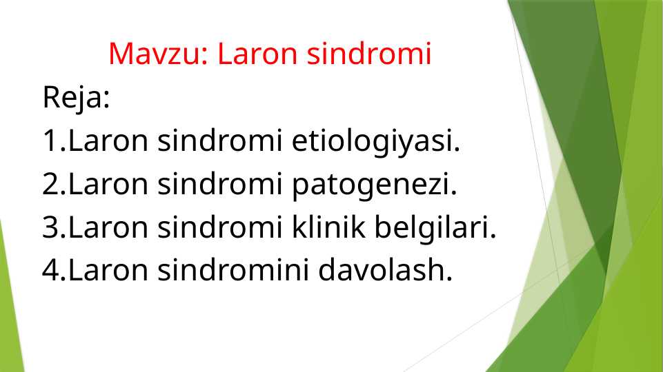 Laron sindromi