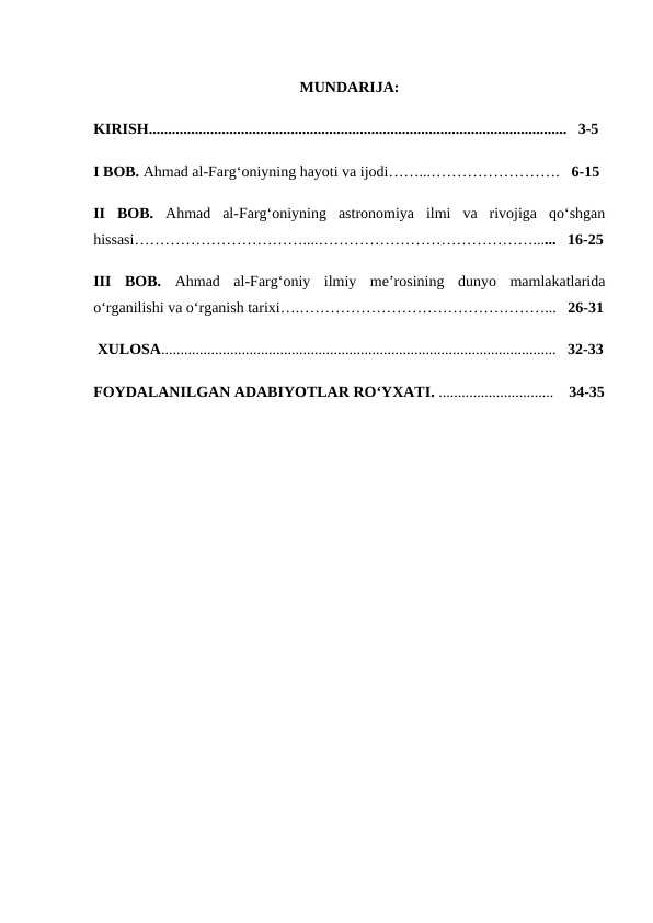 Ahmad al-farg‘oniy ilmiy me’rosining o‘rganilishi