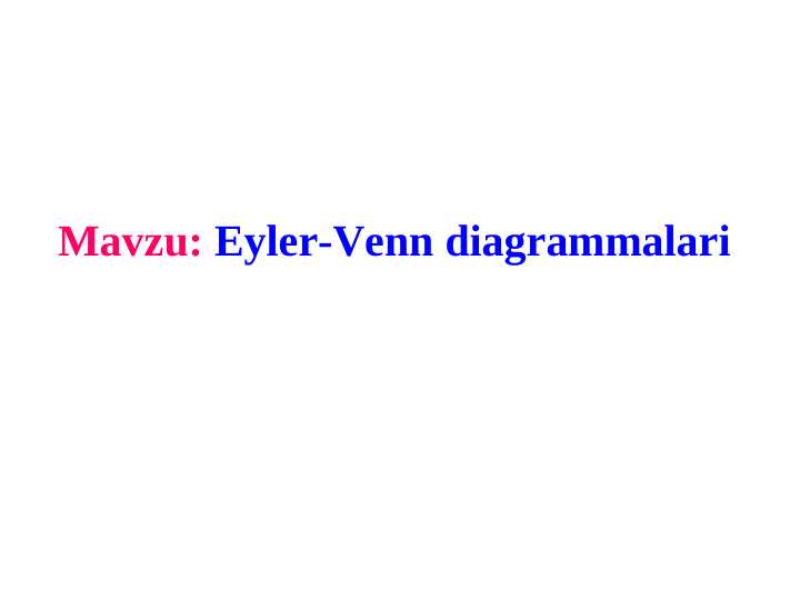 Eyler-Venn diagrammalari