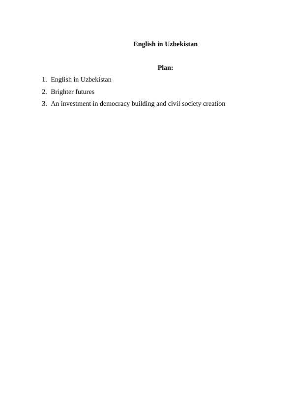 English in Uzbekistan