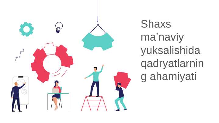 Shaxs maʼnaviy yuksalishida qadryatlarning ahamiyati