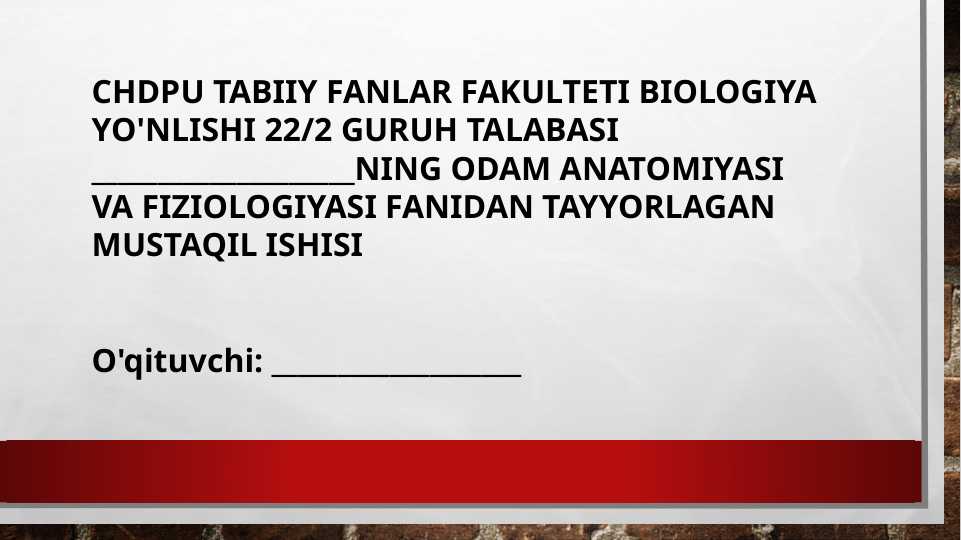 Aralash sekretsiya bezlarining tuzulishi,fiziologiyasi va boshqarilishi