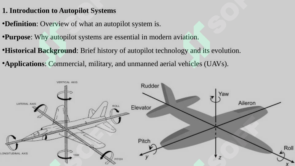 Autopilot systems. Autopilot components. Automatic flight control systems