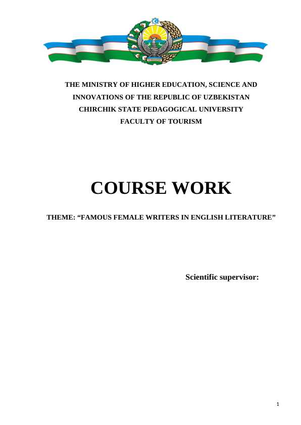 FAMOUS FEMALE WRITERS IN ENGLISH LITERATURE