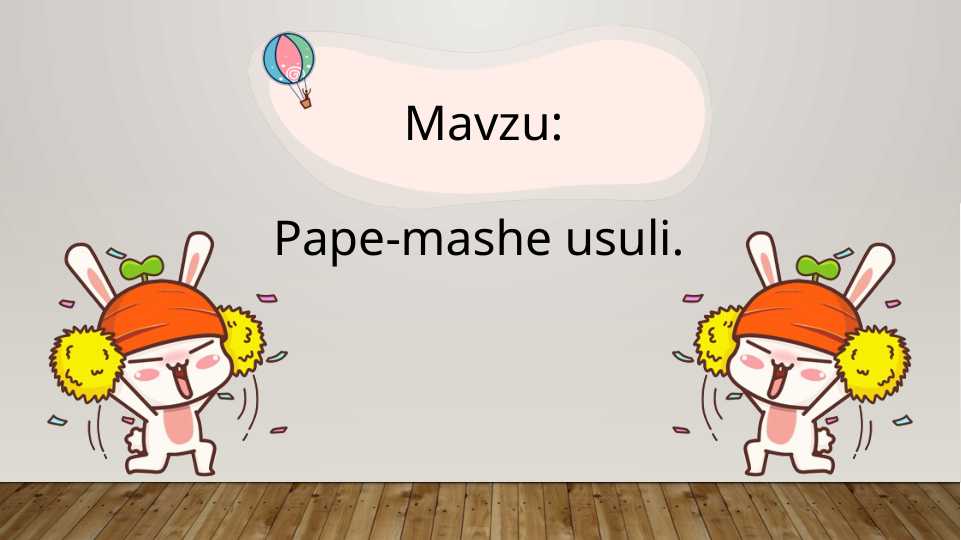 Pape-mashe usuli