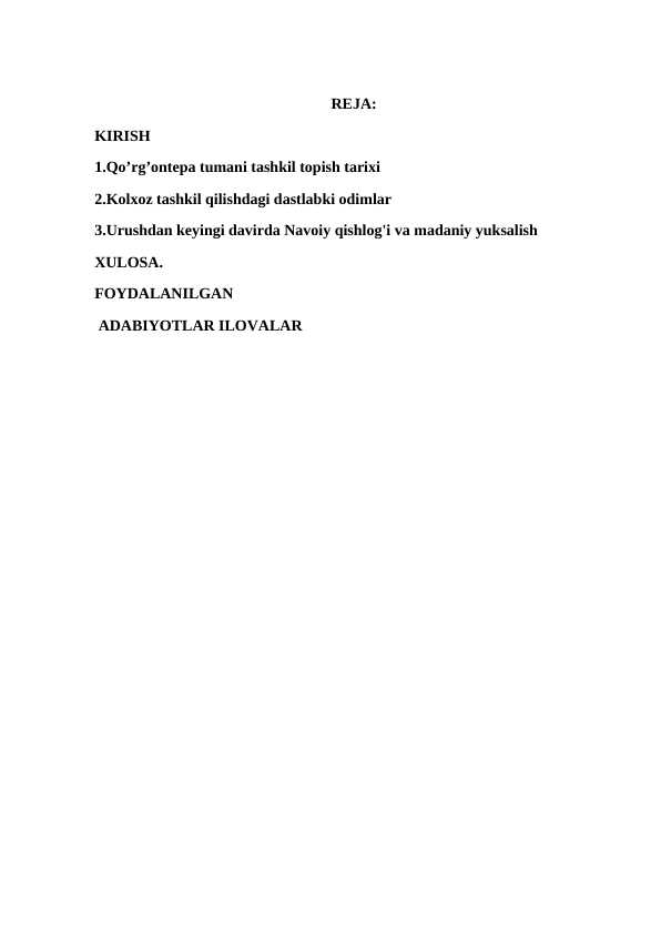 Qo’rg’ontepa tumani tashkil topish tarixi