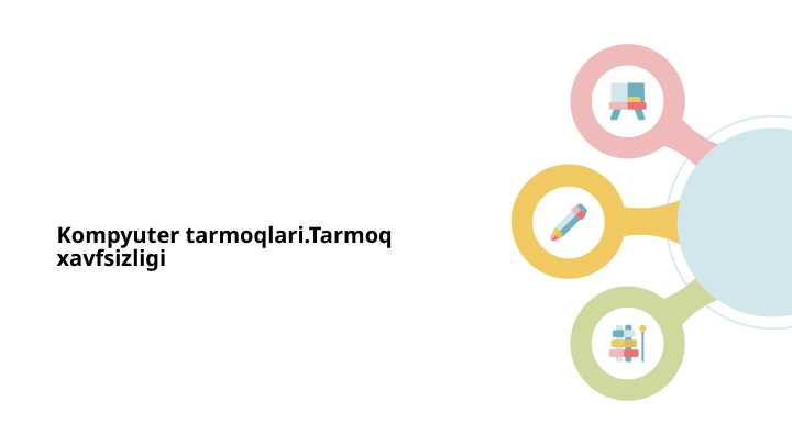 Kompyuter tarmoqlari.Tarmoq xavfsizligi