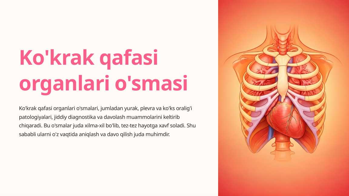 Ko'krak qafasi organlari o'smasi