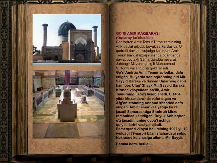 GO’RI AMIR MAQBARASI