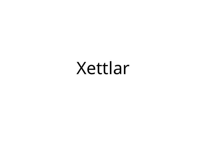 Xettlar